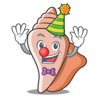 Palyaço şirin kabuk karakter karikatür