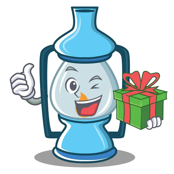 Hediye fener karakter karikatür tarzı ile