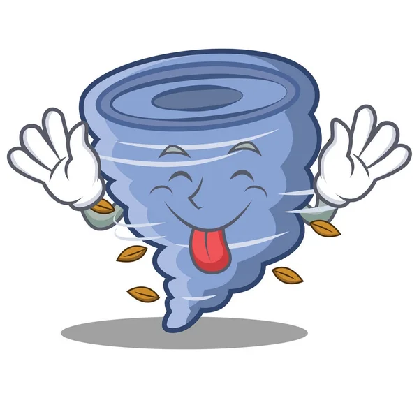 Kasırga karakter karikatür tarzı dil