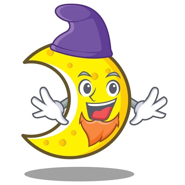 Elf crescent moon character cartoon Royalty Free Stock Vectors