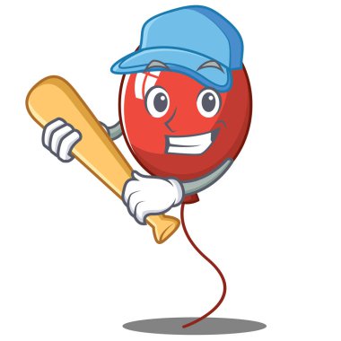 Oyun beysbol balon karakter karikatür tarzı