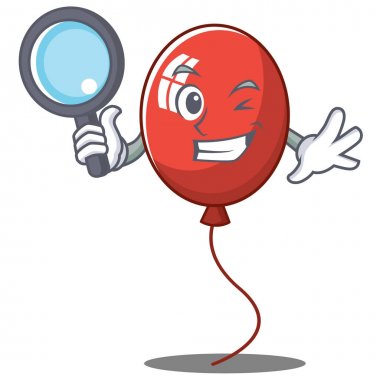 Dedektif balon karakter karikatür tarzı