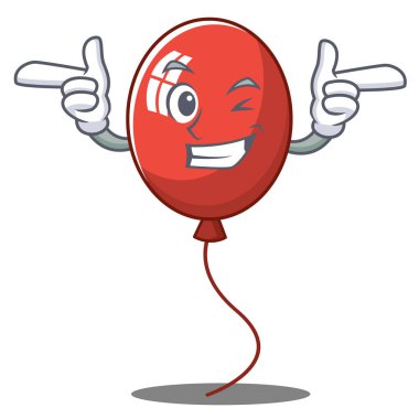 Wink balon karakter karikatür tarzı