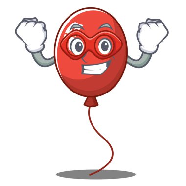 Süper kahraman balon karakter karikatür tarzı
