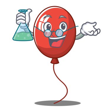 Profesör balon karakter karikatür tarzı