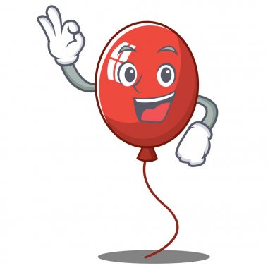 Tamam balon karakter karikatür tarzı