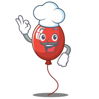 Şef balon karakter karikatür tarzı