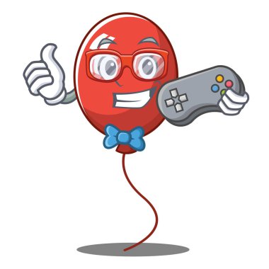 Oyun balon karakter karikatür tarzı