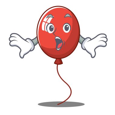 Sürpriz balon karakter karikatür tarzı