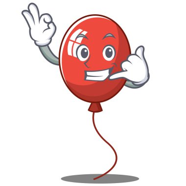 Balon karakter karikatür tarzı beni ara