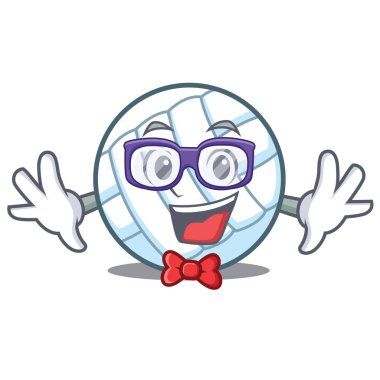 Geek voleybolu top karakter karikatür