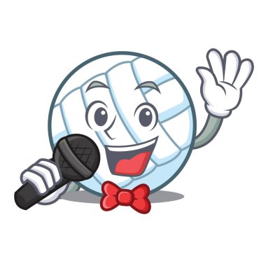 Voleybolu top karakter karikatür şarkı