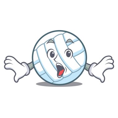Sürpriz voleybolu top karakter karikatür
