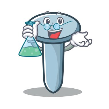 Profesör tırnak karakter karikatür tarzı