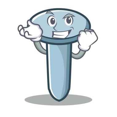 Başarılı tırnak karakter karikatür tarzı