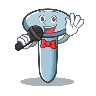 Şarkı tırnak karakter karikatür tarzı