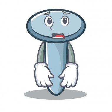 Korkarım tırnak karakter karikatür tarzı