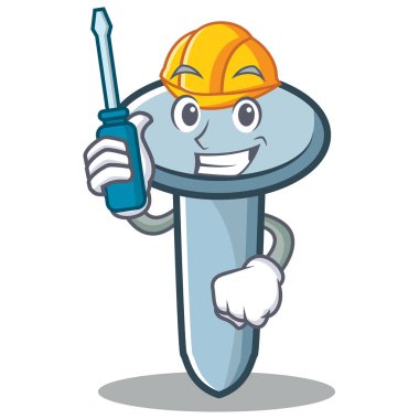 Otomotiv tırnak karakter karikatür tarzı