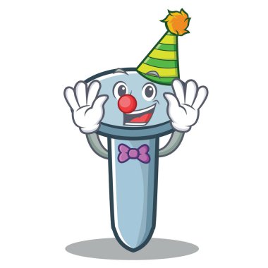 Palyaço tırnak karakter karikatür tarzı