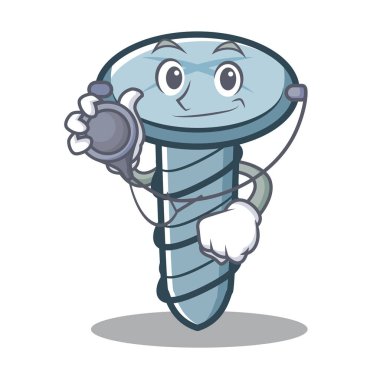 Doktor vida karakter karikatür tarzı