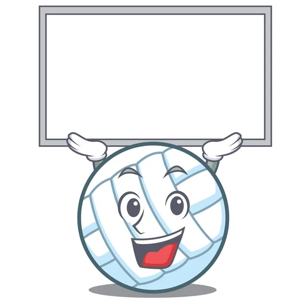 Up board volley ball character cartoon