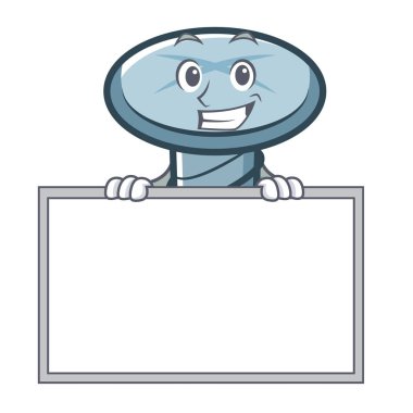 Yönetim Kurulu vida karakter karikatür tarzı ile sırıtarak