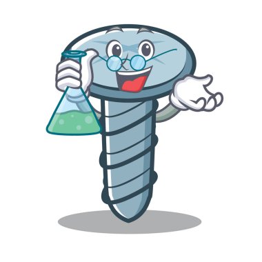 Profesör vida karakter karikatür tarzı