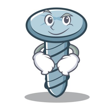 Smirking vida karakter karikatür tarzı