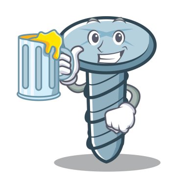 Suyu vida karakter karikatür tarzı ile