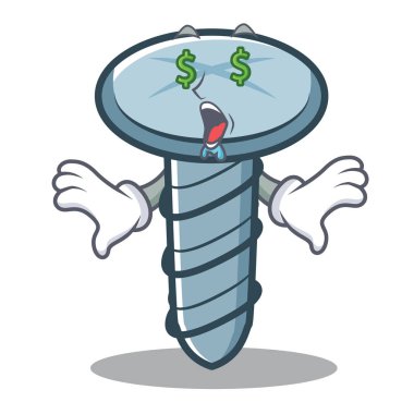 Para göz vida karakter karikatür tarzı