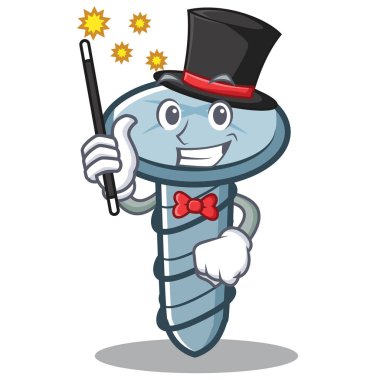 Sihirbaz vida karakter karikatür tarzı