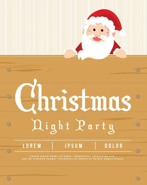 Weihnachten Party Stil Hintergrund Poster — Stockvektor