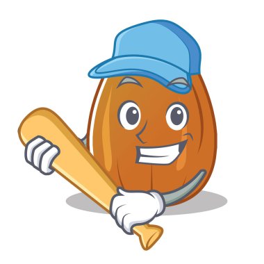 İskambil beyzbol badem fındık karakter karikatür