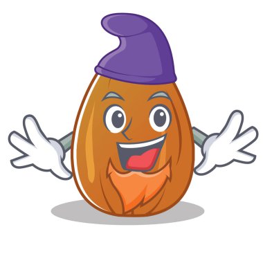 Elf badem fındık karakter karikatür