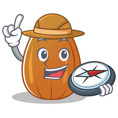 Explorer badem fındık karakter karikatür