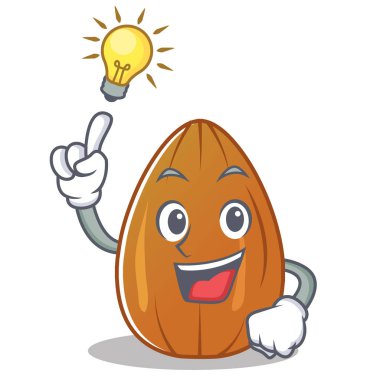 Bir fikir badem fındık karakter karikatür var