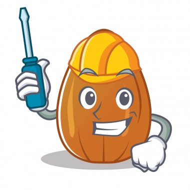 Otomotiv badem fındık karakter karikatür