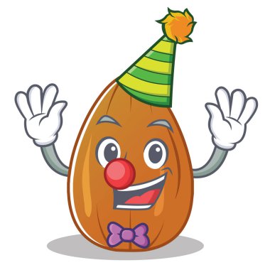 Palyaço badem fındık karakter karikatür