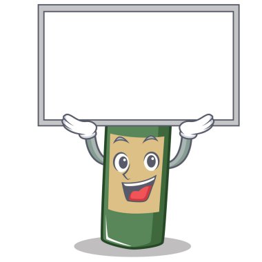 Pano şarap şişesi karakter karikatür kadar