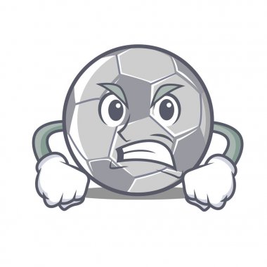 Kızgın futbol karakter karikatür tarzı
