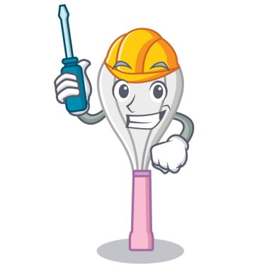 Otomotiv çırpma teli karakter karikatür tarzı