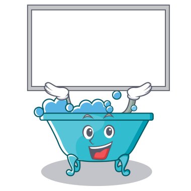 Yönetim Kurulu küvet karakter karikatür tarzı