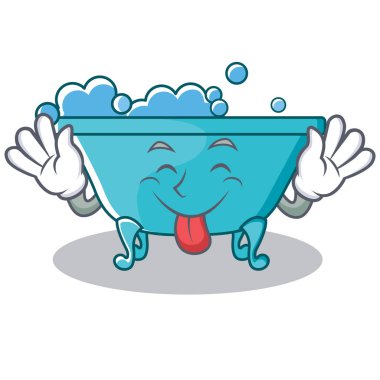 Küvet karakter karikatür tarzı dil