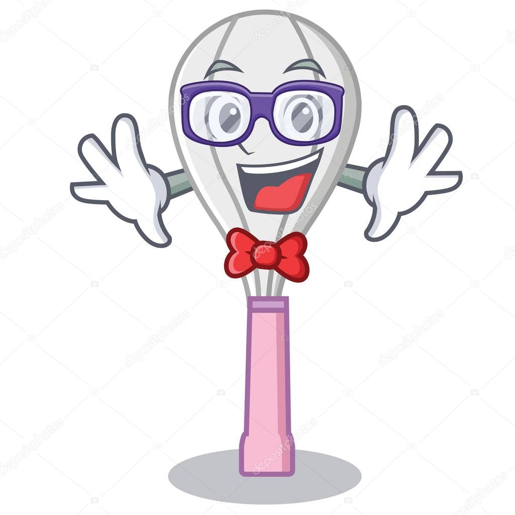 Geek whisk character cartoon style