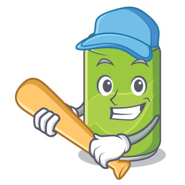 İskambil beyzbol meşrubat karakter karikatür