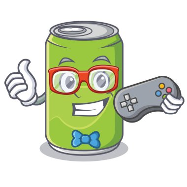 Oyun meşrubat karakter karikatür