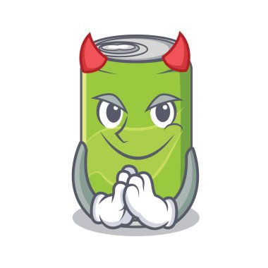 Şeytan meşrubat karakter karikatür