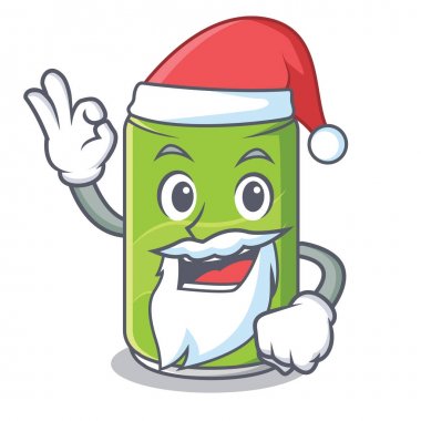 Santa meşrubat karakter karikatür