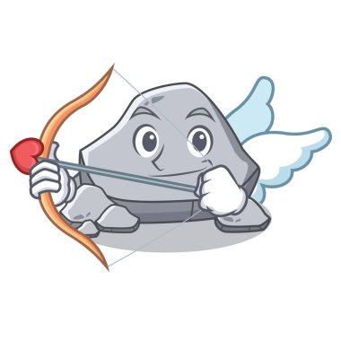 Aşk tanrısı taş karakter karikatür tarzı