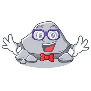 Geek taş karakter karikatür tarzı